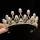 Tortadekoráció, tortadísz – Arany tiara, korona gyöngyökkel