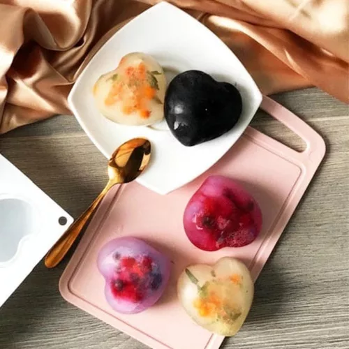 8 részes szilikon forma, mousse forma - Szív