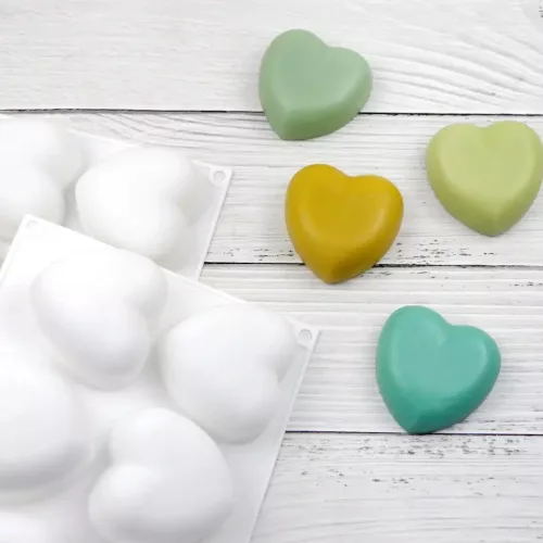 8 részes szilikon forma, mousse forma - Szív