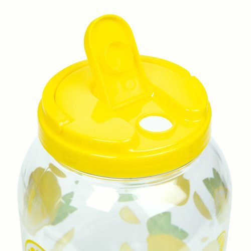 Műanyag italadagoló csappal, műanyag poharakkal - Citrom