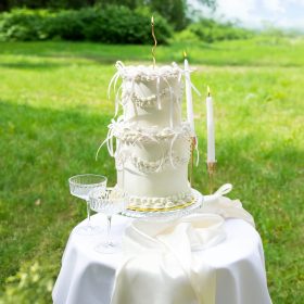 10 darabos masnis tortadísz, tortadekoráció – Fehér