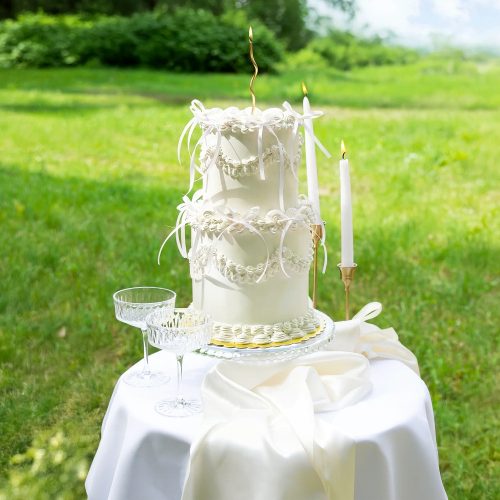 10 darabos masnis tortadísz, tortadekoráció – Fehér