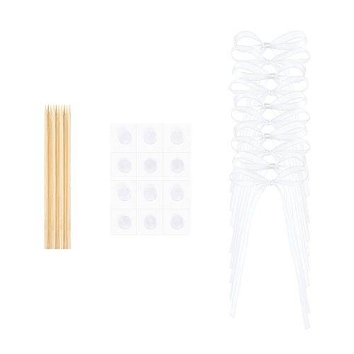 10 darabos masnis tortadísz, tortadekoráció – Fehér