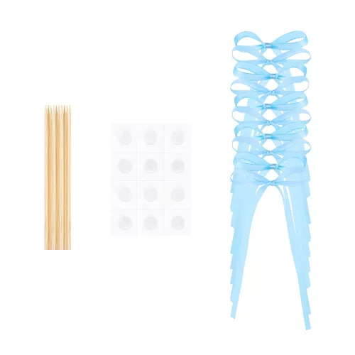 10 darabos masnis tortadísz, tortadekoráció – Kék