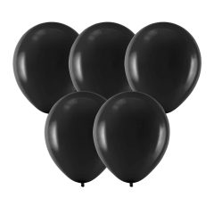 50 darabos latex lufi – Fekete – 23 cm