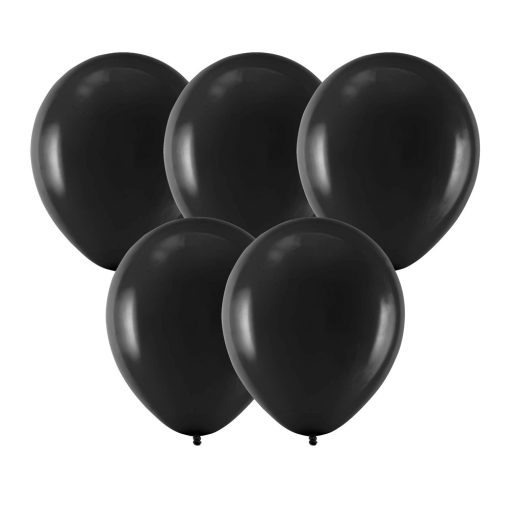 50 darabos latex lufi – Fekete – 23 cm