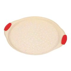 Fém sütőforma szilikon fogóval – Pizza forma