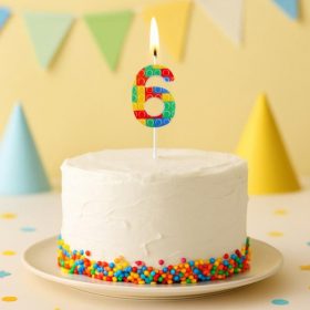 LEGO mintás számgyertya, tortagyertya - 6