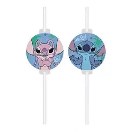4 darabos papír szívószál - Lilo és Stitch, A csillagkutya