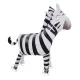 Guruló, keresek fólia lufi – Zebra