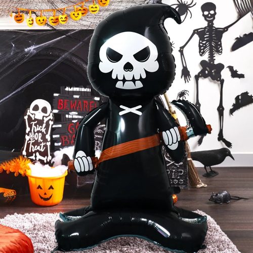 Fólia lufi – Halloween minta – Kaszás sarlóval