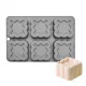 6 részes szilikon mousse forma – Kocka, négyzet