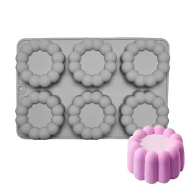 6 részes szilikon mousse forma – Kör