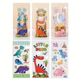   12 darabos mintás celofán zacskó, ajándéktasak - Dinoszaurusz, dinó