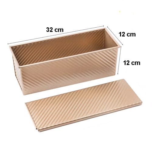 Kenyérsütő, toast kenyér forma fedéllel – Nagy