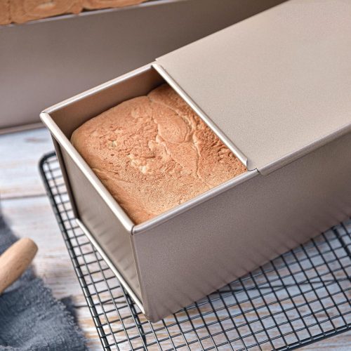 Kenyérsütő, toast kenyér forma fedéllel – Nagy