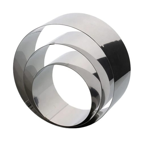 3 darabos rozsdamentes acél tortaforma, mousse forma 