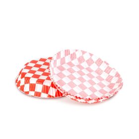   Air fryer sütőpapír - olaj nélküli sütőhöz - kockás, kör alakú - 20 cm - 50 db