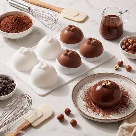   Szilikon sütemény forma, mousse forma – Narancs, mandarin