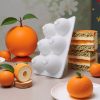 Szilikon sütemény forma, mousse forma – Narancs, mandarin