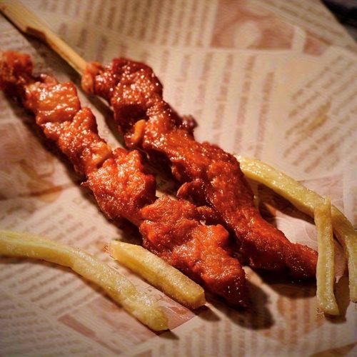 Újság mintájú zsírpapír, csomagoló papír – 22 cm - Barna