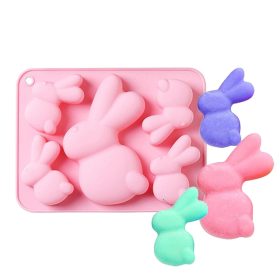 5 részes szilikon forma - Nyúl, nyuszi