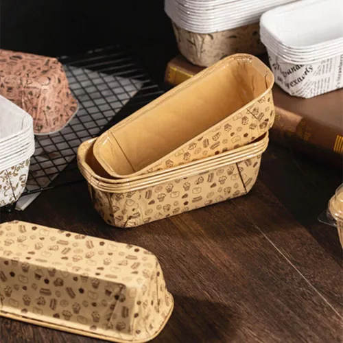 6 darabos papír muffin papír – Mintás – Tégla