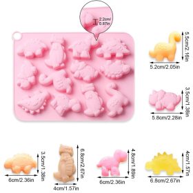   12 részes szilikon forma, mousse forma – Dinoszauruszok, dinók