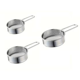 3 darabos fém szűrő, liszt szita