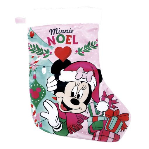 Karácsonyi kandalló zokni, csizma - Minnie 42 cm