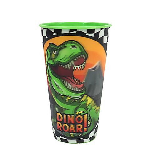 3D hatású műanyag pohár - Dinoszaurusz Roar 480 ml 