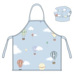 2 részes gyerek kötény szett - Hőlégballon 
