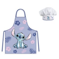   2 részes gyerek kötény szett - Disney Lilo és Stitch, A csillagkutya - Purple 