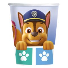   8 darabos papír pohár - Mancs Őrjárat Color Paws - 250 ml