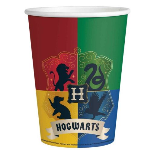 8 darabos papír pohár - Harry Potter - Houses 