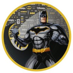 8 darabos papír tányér - Batman - 23 cm