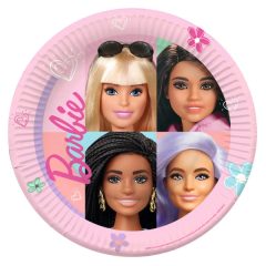 8 darabos papírtányér - Barbie Sweet Life - 23 cm