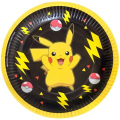 8 darabos papírtányér - Pokémon - 18 cm