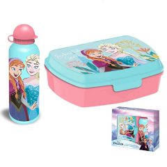   Műanyag szendvicsdoboz és alumínium kulacs szett - Disney - Jégvarázs 