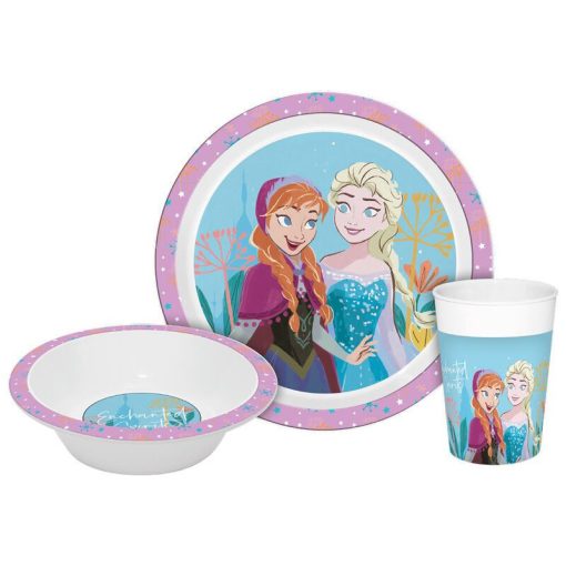 Műanyag mikrózható étkészlet díszdobozban - Disney - Jégvarázs 