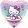Szív alakú fólia lufi - Hello Kitty - Szivárvány