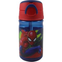 Műanyag kulacs akasztóval - Pókember 350 ml