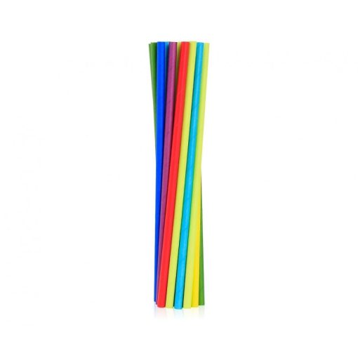Színes Rainbow papír szívószál 24 db-os
