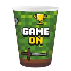 6 darabos papír tányér - Játék Game On - 200 ml