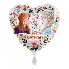   Fólia lufi - Disney - Jégvarázs Floral - Happy Birthday 43 cm
