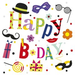 Papír szalvéta - Happy Birthday - Funny 