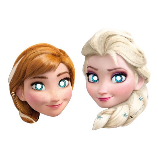 6 darabos maszk, álarc - Disney - Jégvarázs - Anna és Elza