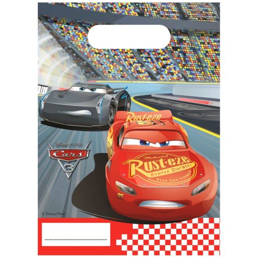 6 darabos ajándéktasak, ajándékzacskó - Disney -  Verdák Arena Race 