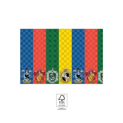Papír asztalterítő - Harry Potter - Hogwarts Houses  120x180 cm 