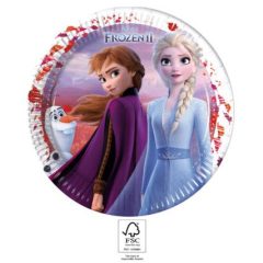   8 darabos papírtányér - Disney - Jégvarázs Leaf - 23 cm 